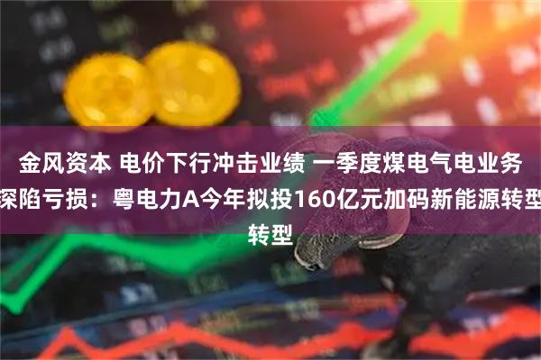金风资本 电价下行冲击业绩 一季度煤电气电业务深陷亏损：粤电力A今年拟投160亿元加码新能源转型