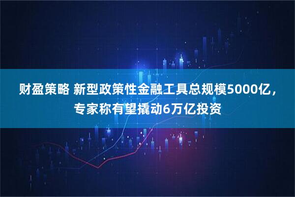 财盈策略 新型政策性金融工具总规模5000亿，专家称有望撬动6万亿投资